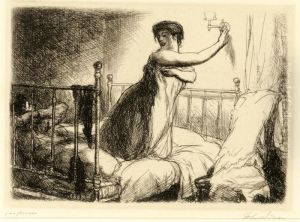 Turning Out The Light, From New York City Life by John Sloan
