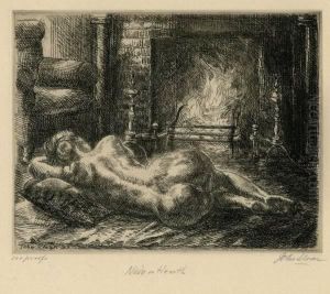 Nude On Hearth Nude On Hearth