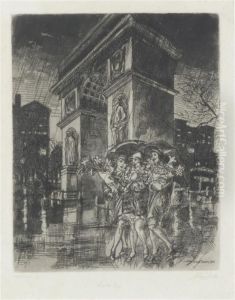 Easter Eve, Washington Square (morse 222) by John Sloan