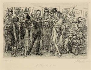 A Thirst For Art Etching by John Sloan