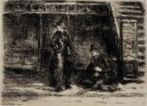 Girl And Beggar - view 1