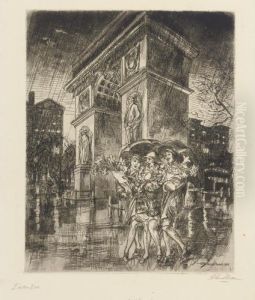 Easter Eve, Washington Square (m. 222) by John Sloan