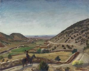 Looking West, Santa Fe, New Mexico by John Sloan