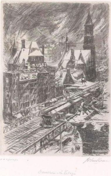 Snowstorm In The Village (m. 216) - view 1