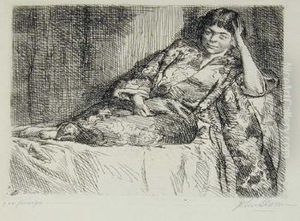 Girl In Kimono by John Sloan