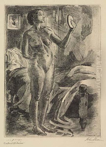 Nude With Mirror - view 1