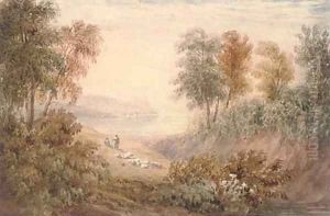 Romantic rural landscapes by English School