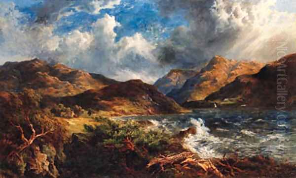 Storm Clouds over a Lake Landscape - view 1