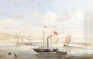 The paddle-steamer Edinburgh Castle in harbour The paddle-steamer Edinburgh Castle in harbour