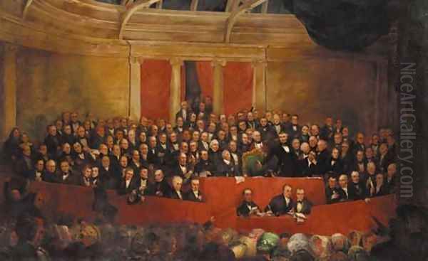 William Pitt the Younger handing over his Sherrifdom to the Duke of Wellington - view 1