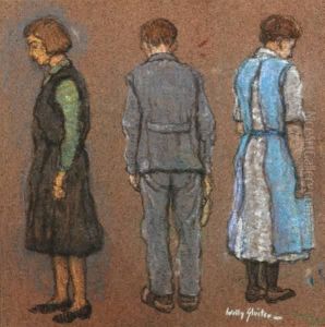 Drie Figuren Van Opzij En Op De Rug Gezien by Willy Sluyters