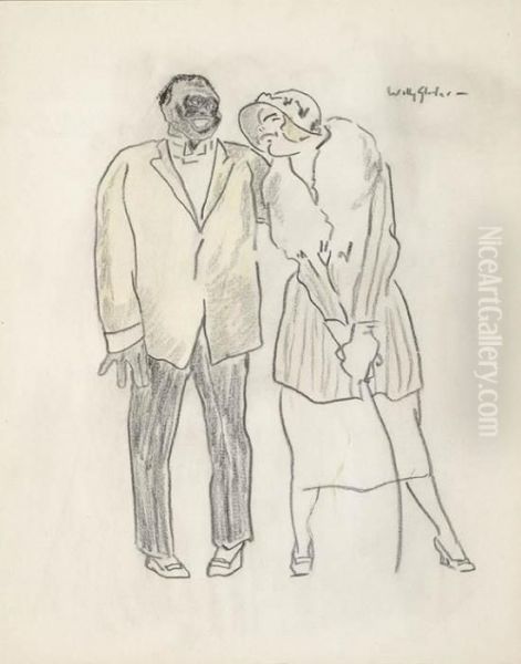 Woman With Servant - view 1