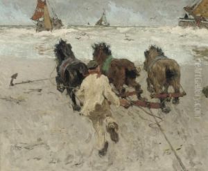 Novemberdag Te Scheveningen by Willy Sluyters