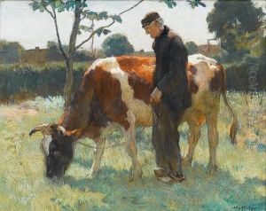 Old Man With Cow