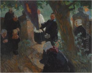 A Procession In Laren by Willy Sluyters