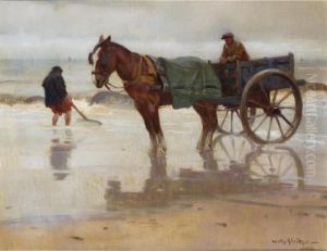 A Shell-fisher On The Beach by Willy Sluyters