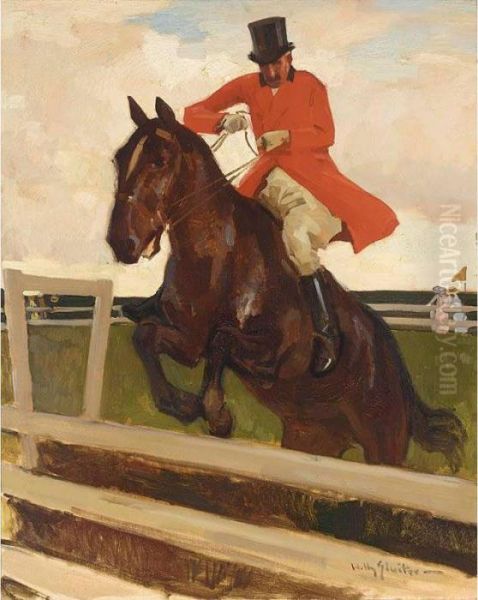 A Jumping Jockey - view 1