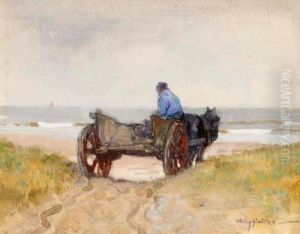 A Horsedrawn Cart In The Dunes