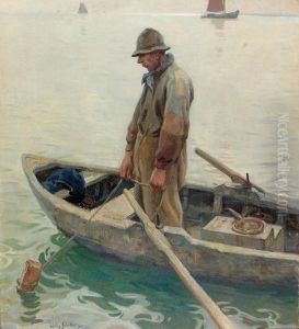 "le Pecheur". by Willy Sluyters