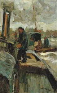 In The Harbour by Willy Sluyters