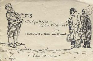 England - Continent: Hoek Van Holland To Harwich - A Posterdesign