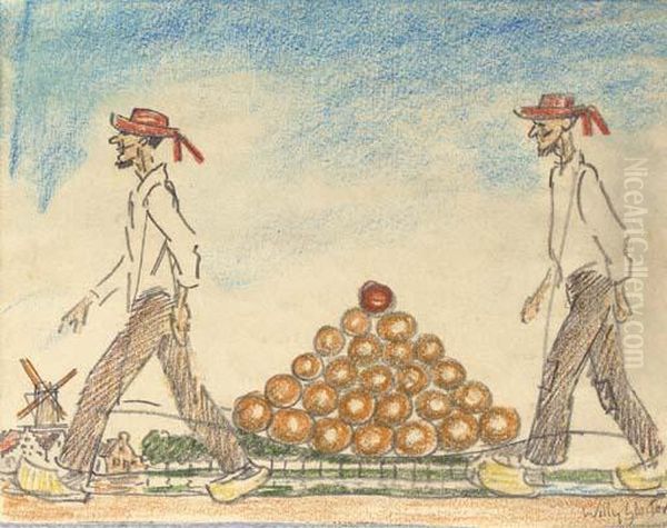 Carrying Cheese, Edam - view 1