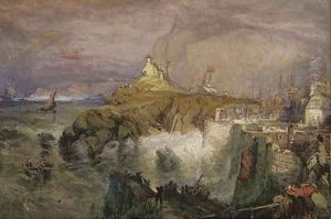 An onshore gale An onshore gale