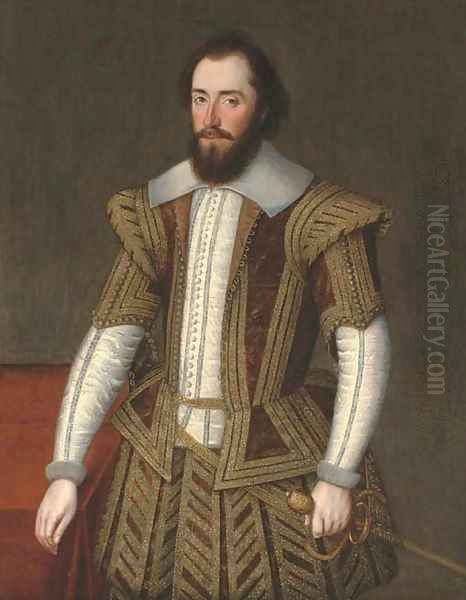 Portrait of a gentleman, previously identified as Robert Dudley, 1st Earl of Leicester (1532-3-1588) - view 1
