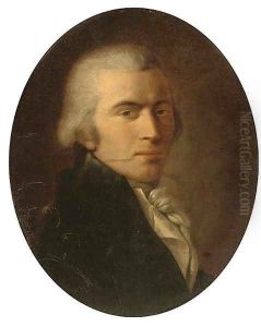 Portrait of a gentleman, quarter-length, in a black coat and white tie Portrait of a gentleman, quarter-length, in a black coat and white tie
