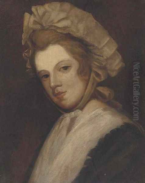 Portrait of a lady, bust-length, in a bonnet - view 1