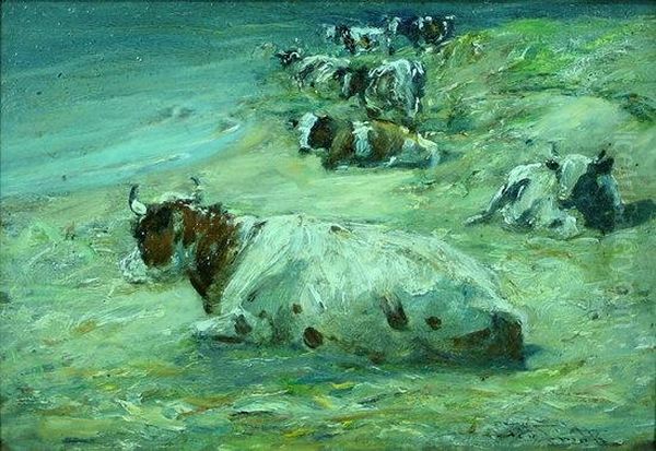 Cattle On A Beach - view 1