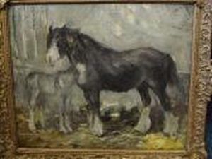 Mare And Foal by George Smith