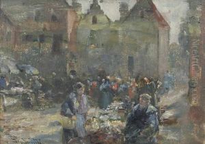 Marktszene In Brugge