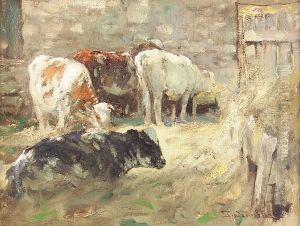 Calves In A Byre Calves In A Byre
