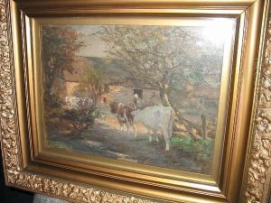 Bringing Home The Herd by George Smith