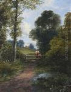 Mother And Child By A Stile