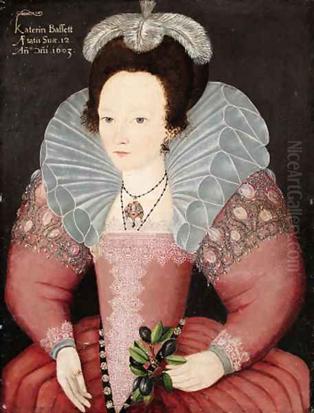 Portrait of Katherine Bassett, aged 12 - view 1