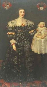 Portrait of Lady Bowes, aged 24 by English School