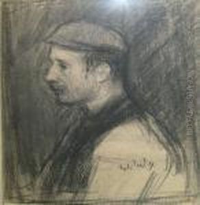 Jonge Boer In Profiel by Jakob Smits