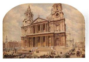 St.Paul's Cathedral by English School