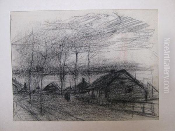 Dorp Met Bomen. - view 1