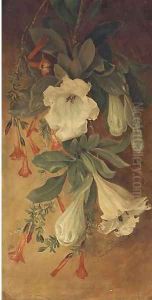 Summer flowers by English School