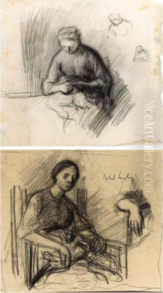 Study Of A Seated Woman - view 1
