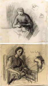 Study Of A Seated Woman Study Of A Seated Woman