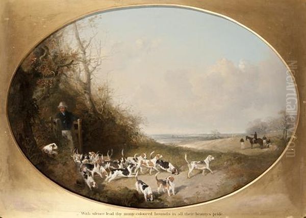 With Silence Lead By Many Coloured Hounds In All Their Beauty's Pride - view 1
