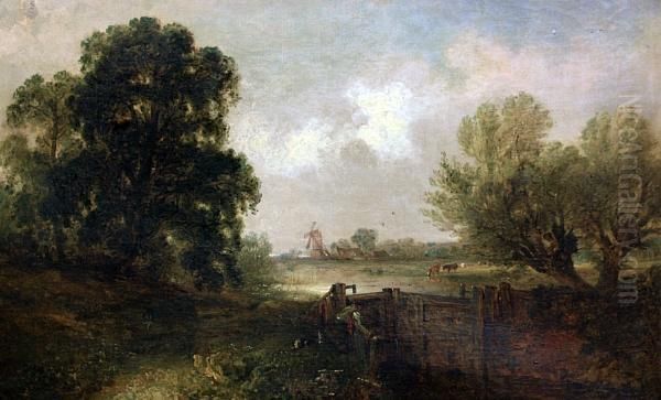 Operating The Sluice Gates - view 1