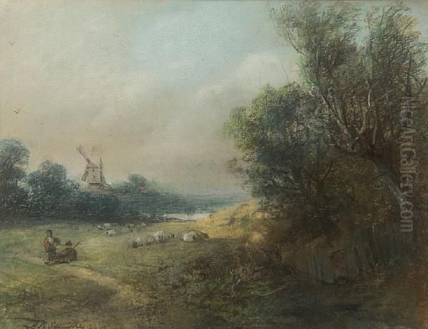 Landscape With Figures And Windmill - view 1