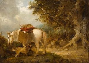 A Packhorse And Dog A Packhorse And Dog