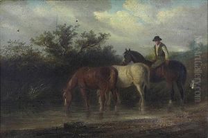 Horses Being Watered by Thomas Smythe
