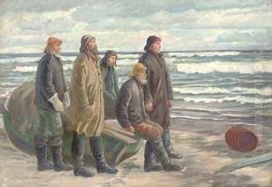 Waiting for the fishing vessel